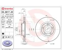 09.9817.20 Disco freno Brembo