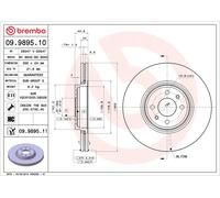 09.9895.10 Disco freno Brembo