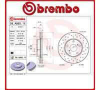 09.A865.1X#2 DISCO FRENO ANTERIORE SPORTIVO BREMBO XTRA TOYOTA AURIS (_E15_) 1.3