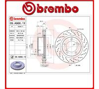 09.A966.1X#1 DISCO FRENO ANTERIORE SPORTIVO BREMBO XTRA LEXUS LX (_J2_) 570 270