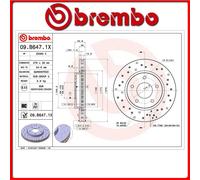 09.B647.1X#10 DISCO FRENO ANTERIORE SPORTIVO BREMBO XTRA MITSUBISHI LANCER VIII