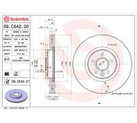 Disco freno BREMBO 09C54221 anteriore, ventilato, altamente carbonizzato, 1 Pezzo