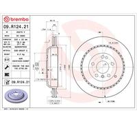 COPPIA DISCHI FRENO POST BREMBO MERCEDES-BENZ CLASSE GL 320 I 350 4x4 155KW 0...