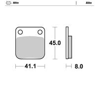 090021 BRAKE PAD NITRO KAWASAKI KVF 360 4X4 PRAIRIE HARDWOODS GREEN HD 2008