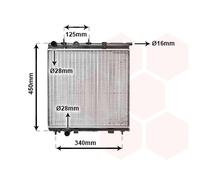 09002190 VAN WEZEL Radiatore, Raffreddamento motore per CITROËN,PEUGEOT