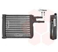 VAN WEZEL 09006128 Scambiatore calore per riscaldamento abitacolo