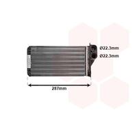 09006232 VAN WEZEL Scambiatore calore, Riscaldamento abitacolo per CITROËN