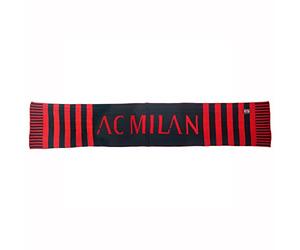 0901N|#Ac Milan Sciarpa Jacquard Sciarpa Logata Jacquard, Uomo, Rossonero, L