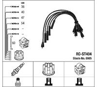 0905 NGK Kit cavi accensione per FIAT,SEAT