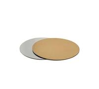 Decora Oro E Argento 0932504 Sottotorta Accoppiato Tondo Ø 26 x 0,15 Cm, Cartone, 28 Centimeters cm