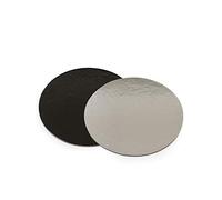 0932562 DECORA - PIATTO TORTA TONDO NERO E ARGENTO Ø 32 CM