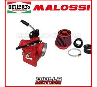 09389+0417232 KIT CARBURATORE DELLORTO VHST 24 BS 2T + FILTRO MALOSSI ARIA MANUA