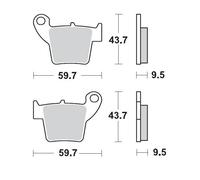 094312 BRAKE PAD OFFROAD SINTER PRO RACING GP FANTIC XEF 125 COMPETITION 2022