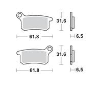 094612 PASTIGLIE DEL FRENO OFFROAD RACING GP SINTERPRO KTM SX 85 19/16 2010