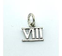 09496 Charm in Argento 925 Numero romani 'VIII' Giovanni Raspini