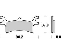 Moto-master Pastiglie Freno Sinterizzate Polaris 095611