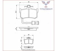 BOSCH 0 986 424 013 Kit pastiglie freni