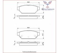 Kit PASTIGLIE FRENO POSTERIORE BOSCH MITSUBISHI CARISMA 1.6 KW:66 dal 95>06