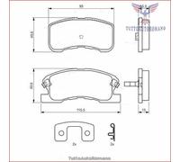 Bosch BP410 - Pastiglie Freni Auto, Asse Anteriore - Qualità Bosch - Riduzione del Rumore e della Polvere - Certificazione ECE-R90 - Senza Rame - 1 Confezione da 4 Pastiglie - Con Accessori