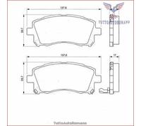 0986424700 Kit pastiglie freno Bosch Anteriore