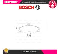 0986424720 Kit pastiglie freno a disco ant adatto a Ford-Mazda (MARCA-BOSCH).