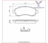 0986424770 Kit pastiglie freno Bosch Anteriore