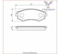 0986461139 Kit pastiglie freno Bosch Anteriore