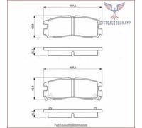 0986461145 Kit pastiglie freno Bosch Posteriore