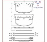 0986466350 Kit pastiglie freno Bosch Anteriore