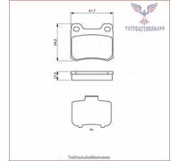 0986466874 Kit pastiglie freno Bosch Posteriore