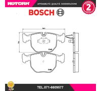 0986494028 Kit pastiglie freno a disco ant.adatto a Bmw (MARCA-BOSCH).