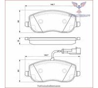 0986494068 Kit pastiglie freno Bosch Anteriore