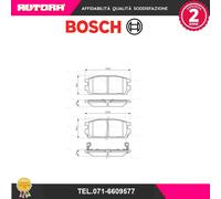 0986494137 Kit pastiglie freno a disco post (MARCA-BOSCH)