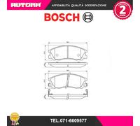 0986494138 Kit pastiglie freno a disco ant (MARCA-BOSCH).