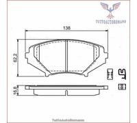 0986494220 Kit pastiglie freno Bosch Anteriore