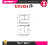 0986494251 Kit pastiglie freno post adatto a Chevrolet-Opel (MARCA BOSCH).