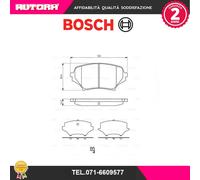 0986494322 Kit pastiglie freno a disco ant.adatMazda MX-5 III (MARCA-BOSCH).