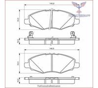 0986494326 Kit pastiglie freno Bosch Anteriore