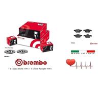 09A35811-P50104 Dischi Freno + Pastiglie Posteriori Brembo Mercedes Classe GLK