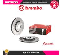 09A7271X Coppia disco freno anteriore (forati) (MARCA-BREMBO).