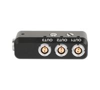 0B 2Pin Femmina A Tripla Uscita Splitter Cavo Adattatore Distributore Per Telecamere Con 1/4 Pollice Vite In Lega di Alluminio Macchina Fotografica Strumento