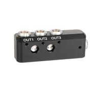 0b Da 2pin Da Femmina A 3 Porta 0b 2 Pin Adattatore Distributore Cavi Splitter Con Vite Da 1/4 Pollice