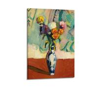 0henri Matisse Bouquet Vaso Chinois Pittura Stampa artistica Matisse Vintage Museo Mostra Poster colorato Retro Wall Art Vaso di fiori Tela Wall Art per la decorazione della stanza Poster pittura