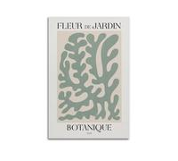 0henri Matisse Cut Out Vintage Astratto Wall Art Print Colorful Fleur De Jardin Papers Decoupes Poster Verde Beige Arte botanica su tela Wall Art per la decorazione della stanza Poster pittura
