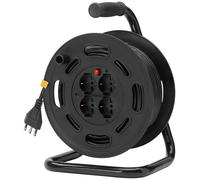 0P32730 Avvolgicavo 16A 4 Uscite Universali 15M Nero 16.75 x 11.75 x 16.75 cm