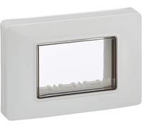 0R14943.01 Calotta Da Parete IP55, 3 Moduli Eikon, Arké E Plana, Con Viti, per S