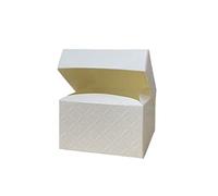 scotton spa 0X MATALASSE Bianco 10x10x6cm Scatola bomboniera Pieghevole c/Coperchio