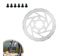 0XBIT 160mm Freni a Disco Bici, Disco Freno Mtb in Acciaio Inossidabile 1cr13, Freno a Disco a 6 Fori, Distanza Relativa Tra i Fori 44mm, Adatto per Mountain Bike e Bici da Strada