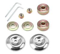 0XBIT Accessori Decespugliatore, 10 Pezzi di Ricambio e Accessori per Tosaerba, con Piastra di Spinta e Copertura Protettiva, Fissaggio per Lama del Tosaerba per Taglia Erba