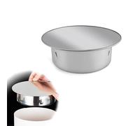 0XBIT Copertura del Tubo del Camino, Coperchio del Foro per Camino 100 mm, Acciaio Inox Tappo per Foro Camino, Adatto per Stufe e Canne Fumarie con un Diametro di 100 mm